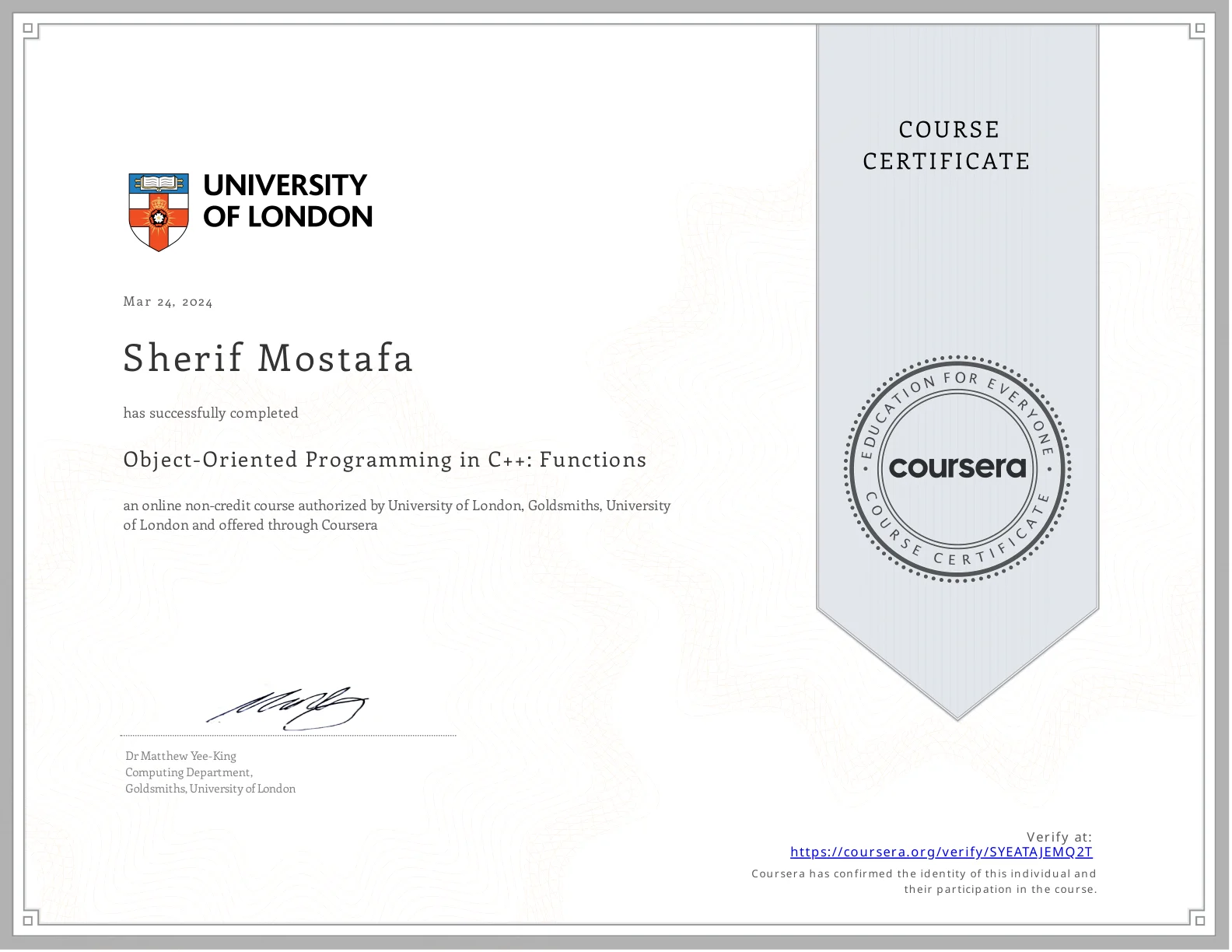 Object-Oriented Programming in C++: Functions