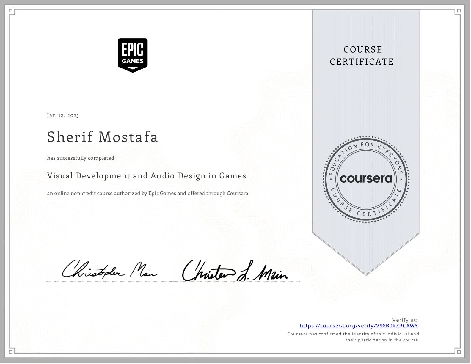 Visual Development and Audio Design in Games